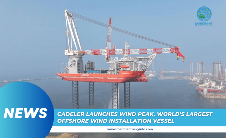 Cadeler Launches Wind Peak, Offshore Wind Installation Vessel - Marine ...
